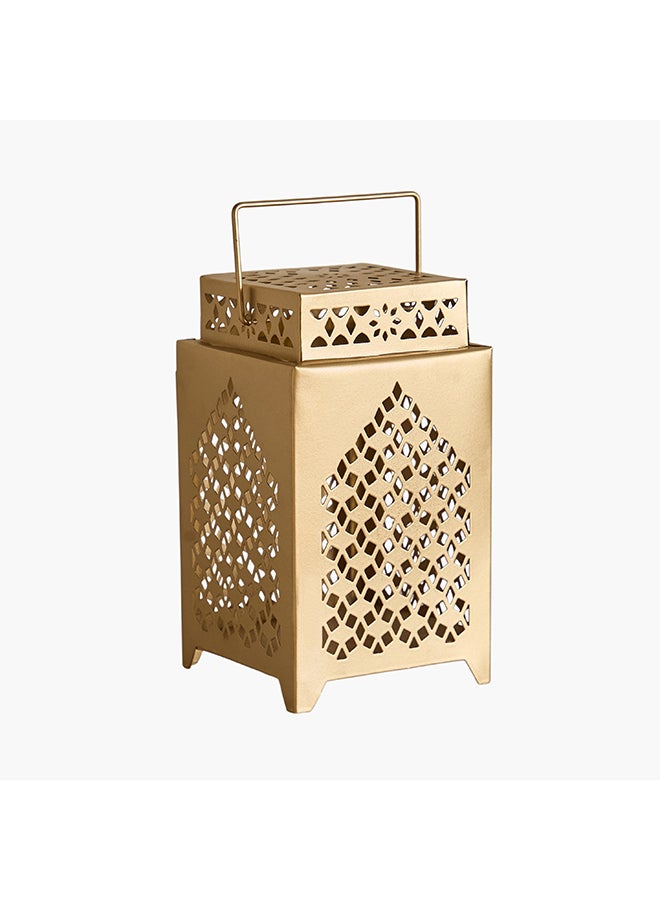 Home Box Metal Cutwork Lantern Gold for Home Decor - Image 5